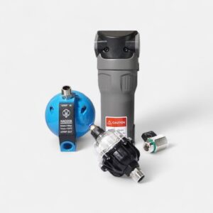 Line Filter , Automatic Condensate Drain and Ball Valve